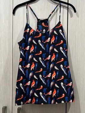 J Crew Factory | Bird Halter Camisole Blouse | Size 4